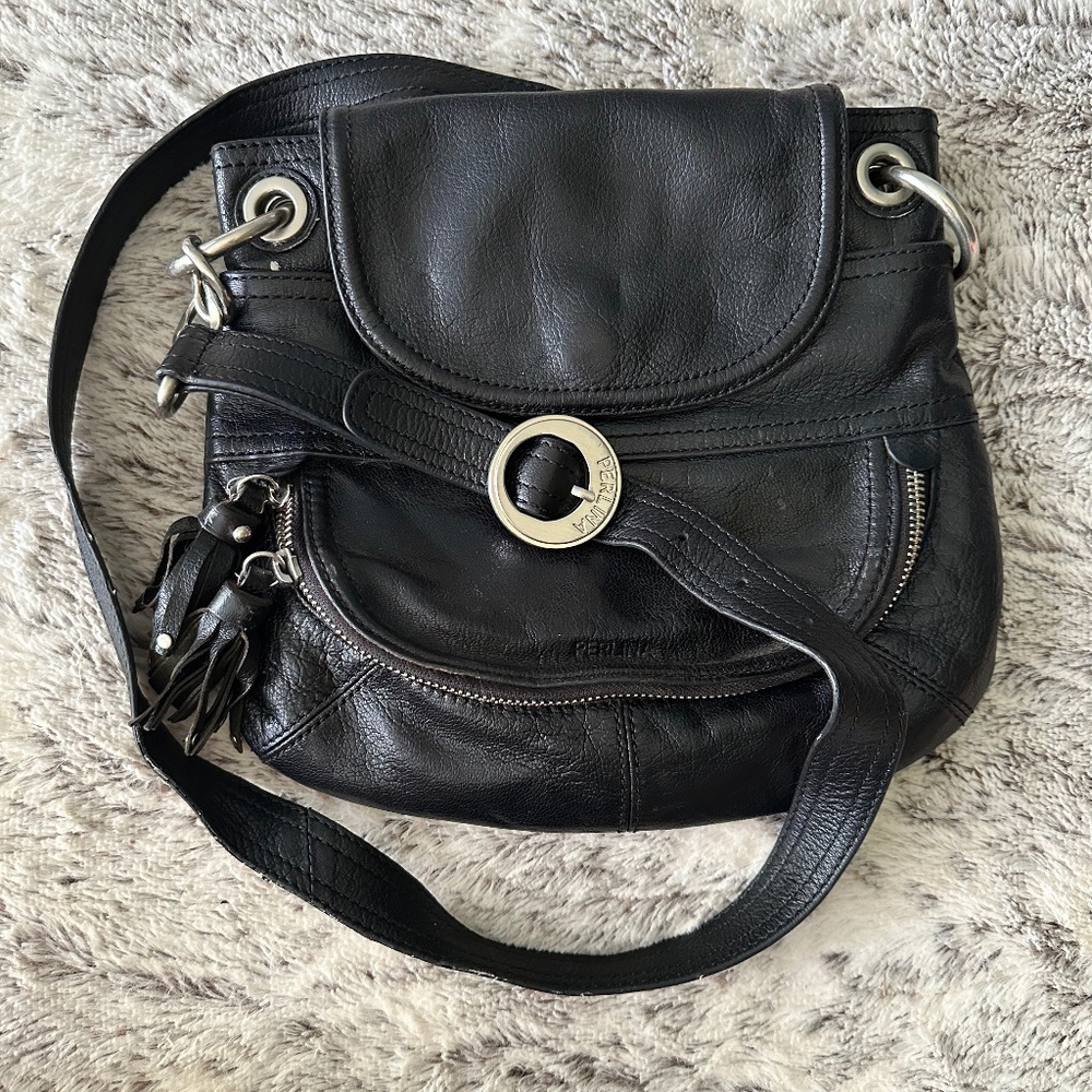 Perkins leather crossbody bag